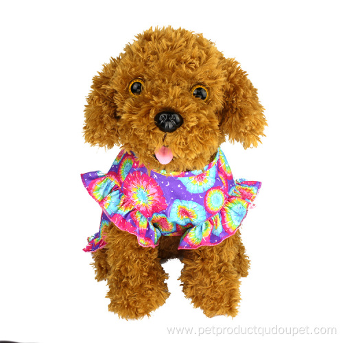 Falda de vestir de punto multicolor para ropa para mascotas